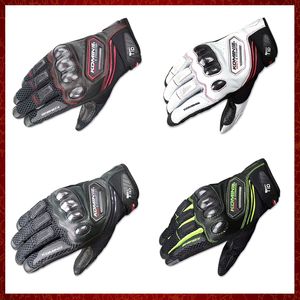 ST483 gants de moto professionnels course en Fiber de carbone gants de rue doigt complet KOMINE quatre saisons gants unisexes