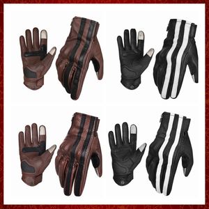 ST902 Guantes de Moto Cross Guantes Retro motocicleta BMX accesorios de bicicleta de carrera Guante motociclista marrón Luvas regalo para hombres