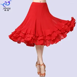 Wear 1pcs / lot woman solide salon de bal de bal de danse de danse en jupe moderne tango moderne