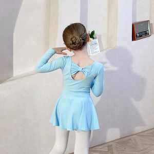 Stage Wear Dress Gymnastics Leotards para niñas para niños pequeños Cabaladas de ropa de baile de manga corta