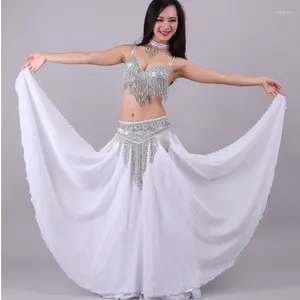 STAGE Wear Belly Dance Costume Set Professional Arabe for Women Tassel Bra Brest Belt Long Jirt Performance Rave tenue