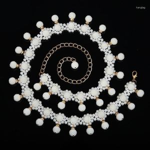 Accessoires de danse du ventre de conception d'usure de scène chaîne de taille de perles de bulle de perle pour la ceinture de décoration de danseur ou de robe