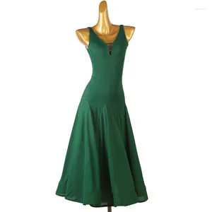 Etapa desgaste hilo volador vestido de salón estándar para mujeres vienés vals tango trajes vestido baile