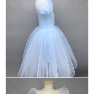 Stage Wear Girls Ballet Falda Performance Disfraz Profesional Swan Lake Little Tufly Tulle Tulle Tulle