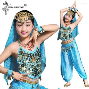 Scary Wear Kids Belly Dance Costumes Set Oriental Girls Dancing India Clothes Bellydance Child