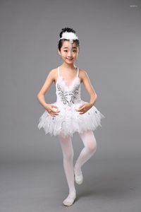 Vêtements de scène enfants lac des cygnes robe de danse dentelle filles Ballet Tutu Costume blanc justaucorps de gymnastique vêtements de danse professionnels 89
