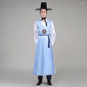 Desgaste de la etapa Ropa coreana de los hombres Trajes de rendimiento Vestido de boda Hanbok Trajes de disfraces tradicionales Danza de minorías SL1571
