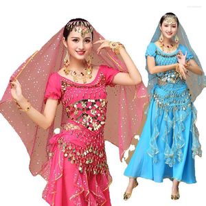 Stage Wear Plus Size 9pcs Set Belly Dance Costume Bollywood Dress Bellydance Womens Dancing 6 Couleurs
