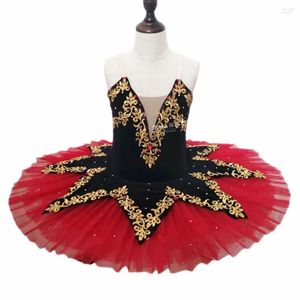 Stage Wear Espagnol Rouge Professionnel Ballet Tutu Jupes Costumes De Performance De Danse