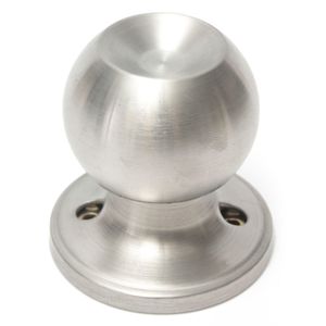 Pomello per porta a sfera tonda per bagno in acciaio inox Set maniglia passaggio serratura con chiave