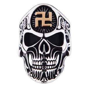 Ring Big Skull en acier inoxydable pour hommes bijoux anneaux de style vintage de haute qualité pour 69440431047425