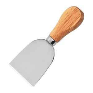 Couteau à fromage en acier inoxydable fourchette ensemble de quatre pièces manche en bois cuit au four pelle à gâteau crème couteau stock en gros