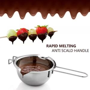 Acier inoxydable Chocolat Melting Pot Double Chaudière Lait Bol Beurre Bonbons Réchauffeur Pâtisserie Outils De Cuisson En Gros FY5794