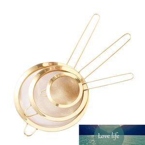 Stainless Steel Gold Mesh Egg Beater Separate Oil Strainer Flour Sifter Sieve Colanders Flour Coffee Mesh Filter Kitchen Bakware