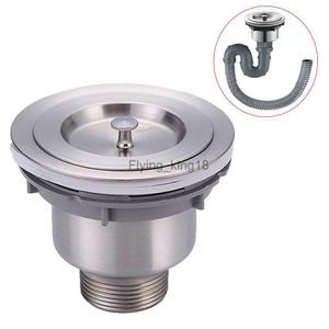 Stainless Steel Kitchen Sink Drain Assembly Waste Strainer and Basket Stopper Plug Filter HKD230829