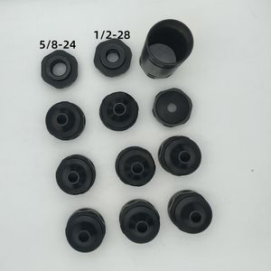 1.375x24TPI L8 pouces D1,5 pouces en acier inoxydable Blackqpq, trou intérieur 9 mm ou 10,5 mm 1 / 2-28or5 / 8-24