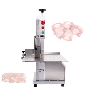 Scie à ruban à viande en acier inoxydable, Machine à scier les os, coupe-poulet Commercial, trotteurs de porc congelés, équipement de coupe et de découpe en dés