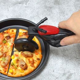 Pizza à pizza en acier inoxydable Motorcycle outils de coupe à roue à pizza Hopper Slicer Cuisine Gadget Gadge Couteau Couteau Couteau