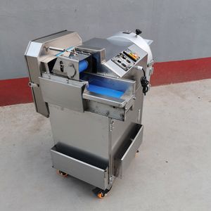 Machine de découpe de légumes en acier inoxydable trancheuse électrique chou piment ciboulette chinoise échalote céleri en dés