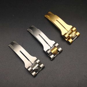 Stainless Steel Watch Band Strap Clasp for Rolex Folding Buckle, Gold and Silver Colors, 5x10mm, 8x16mm Buckle Connector