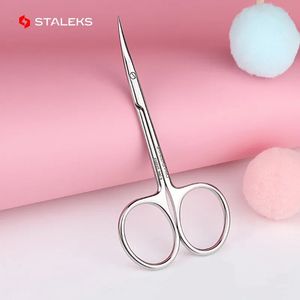 STALEKS SE-20-2 ciseaux à ongles de haute qualité en acier inoxydable coude sourcils ciseaux Profession coupe nez cheveux outil de maquillage 240305