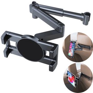 Supports de 13 pouces comprimés de voiture support arrière du siège arrière 360 Rotation de grande taille Clip Mount Longe ARM AUX TEPHET TÉLÉPHONE UNIVERSEL