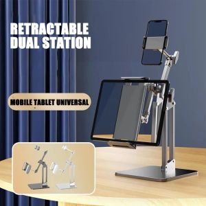 Support double support Clip Tablet support support de téléphone pour iPad Sansung Lenovo Phone Phone Stand Tablet Bracket pour 7,9 