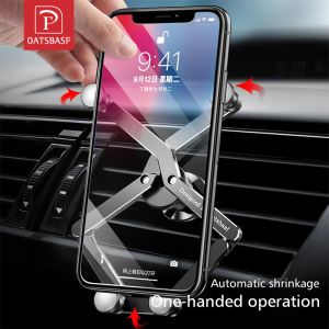 Stands avoiner le support de téléphone de voiture de voiture avoine Support GPS Air Vent Clip Mount pour iPhone 13 12 Pro Max Xiaomi Redmi Samsung Cell Phone Stand