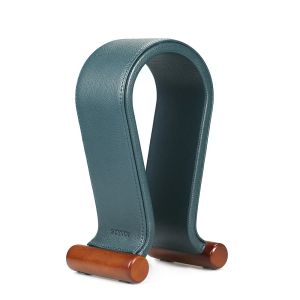 Stands Samdi en cuir / support de casque en bois