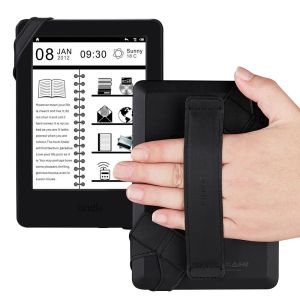 Support de tablette de support pour iPad Kindle Fire 6 7 pouces Joylink 360 degrés pivotant générique bracelet à main poignée en cuir ceinture élastique