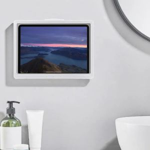 Stands étanche à la maison murs murale de tablette de tablette de douche scellant boîte de rangement support de salle de bain tactile de salle de bain pour iPad