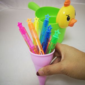 Tubo de botella de jabón con varita de burbujas de estrella, regalos de boda para invitados, suministros de decoración para fiesta de cumpleaños, juguete para ducha para niños