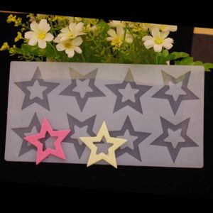 Molde de plantilla de chocolate con forma de estrella Hugar hojas de transferencia de estrellas de transferencia Decoración de pastel