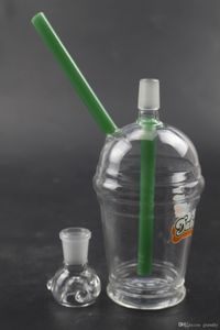 Starbucks Dabuccino Rig Glass Bongs Cup Dab Rigs con cuarzo Banger gratis 14 mm 18 mm macho para pipas de agua