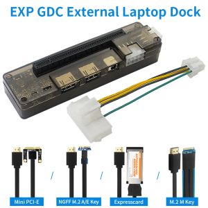 Estaciones Exp GDC Laptop externa Tarjeta de video Dock Docking Station Docking Station Adapter Mini PCIe Ngff M.2 A E Key Expresscard