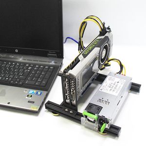 Stations ordinateur portable Docque de carte graphique externe Mini PCIE TO PCIEX16 RISER CARDE SET BRCKETT + RISER CARD + GPU Câble d'alimentation + alimentation