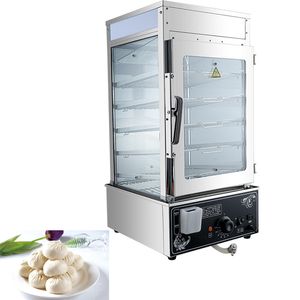 Máquina de cocción al vapor para bollos, gabinete comercial para cocinar al vapor, calefacción eléctrica, horno de cocción al vapor para bollos, 1200W