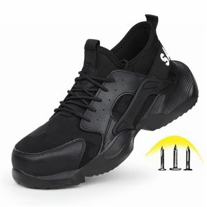 Steel Toe Cap Men for Work Puncture-Proof Safety Shoes Boots Casual Working Footwear Sneakers Chaussures de Securite Y200915