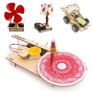 Kits STEM, juguetes de madera para niños, ciencia robótica, inventos creativos, kit electrónico DIY, ensamblaje de tecnología, rompecabezas 3D 240112