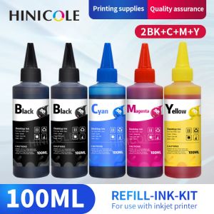 Pochoirs Hinicole 100 ml Kit d'encre de recharge universelle pour epson pour canon pour HP pour Brother InkJet Imprimante Ciss Cartridge Imprimante Ink