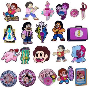 Steven Universe Emage Emais Anime Boys Broches Badges Badges Création Movies Games Jewelry Gift For Kids Friends