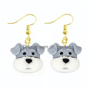 Boucle d'oreille bâton pour femmes résine goutte drôle personnalisé mignon filles cadeau Eardrop enfants Animal canard lapin flamant oiseau méduse chat balancent oreille Smtrv