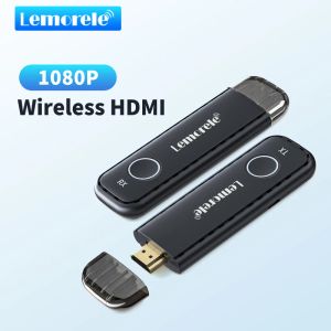 Stick LeMorele 50m Wireless Wireless HDMI Transmetteur Receiver 1080p Affichage Dongle Extender AV Adaptateur pour le moniteur de projecteur TV pour ordinateur portable