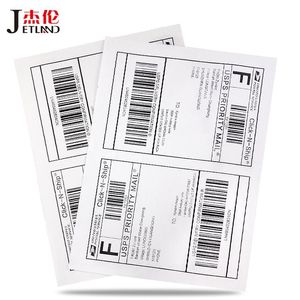 Autocollants (50 feuilles / pack) Jetland 100 PCS Mment des étiquettes de taille A4 Laser / jet de l'encre FedEx Étiquettes de livraison A5 Address