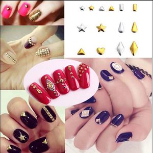 Pegatinas Calcomanías 5000PCSLot Nail Art Metal Stud Brillo japonés Decoración a granel Placas perforadoras Adornos 231204