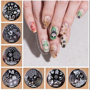 Autocollants Stickers Hehe62-71 est designs 10PCS Nail Art Stamping Polish Stamp Stamping Manucure Image Plates Stamping Plate Konad *** *** 230726