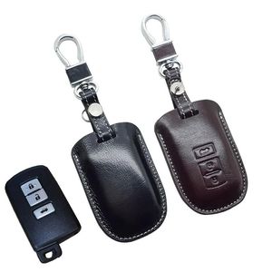 Stickers Le cuir Car Key FOB Case Couvre pour Toyota Camry 2012 2,5 V / 2,5 g / 2,5s 2013 Camry Smart Key Holder Sac Accessoires Auto