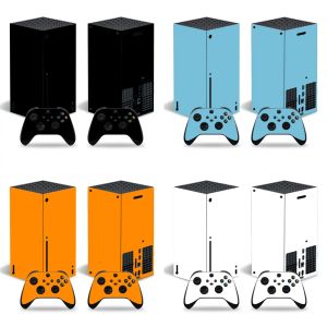 Autocollants Matte Black Blue Red Sticker Sticker Decal Cover pour Xbox Series X Console et 2 Contrôleurs Xbox Seriesx Skin Sticker Vinyl Xsx Skin