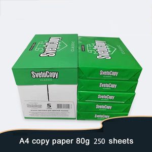 Autocollants Imprimer la copie papier A4 80g 250 feuilles de papier blanc en bois brut repêchage de bureau d'école Copier imprimante