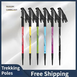 Sticks 63135cm Sticks Nordic Walking Camping Senderismo Ultralight Telescópico Ajustable Alpenstock Pictos de trekking Climbre